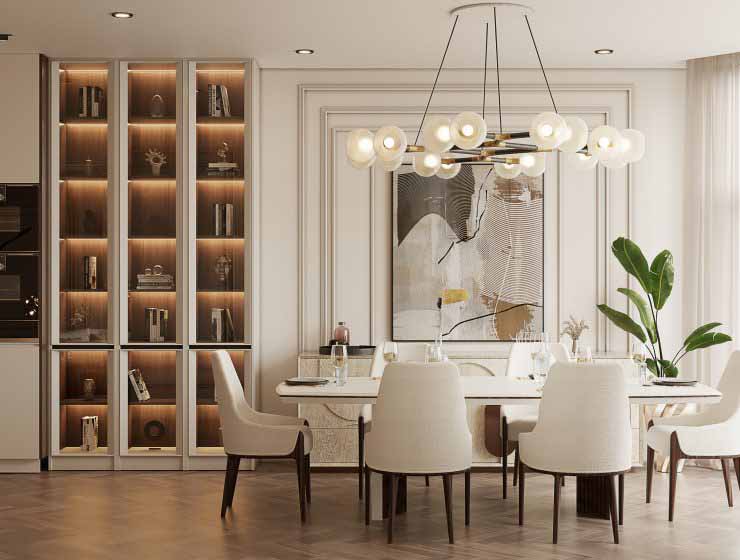 Luxurious dining room